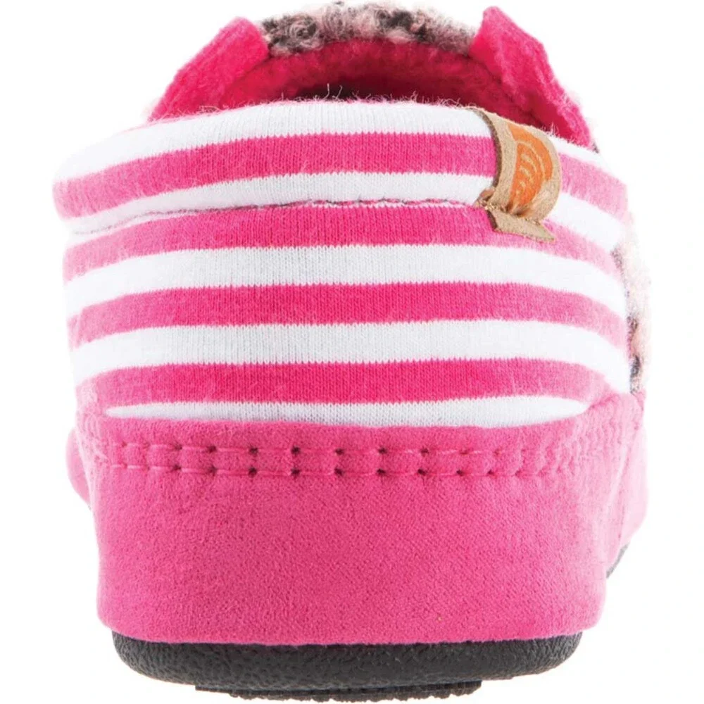 Acorn Critter Novelty A20152PPA Slippers Kids 3-4 Pink Pearl Moccasins ZAP1823